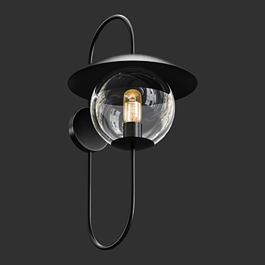 Pierce Outdoor Sconce: Timelessly Elegant Illumination 3D model image 1 