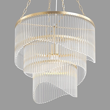 Sierra Chandelier: Graceful Illumination for Your Space 3D model image 1 