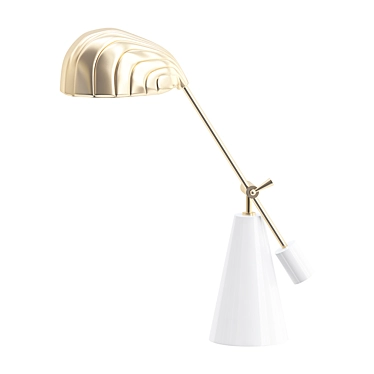 Sleek Shelley Task Lamp: Illuminating Elegance 3D model image 1 