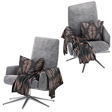 LUCCA Armchair: Sleek and Stylish Seating 3D model image 1 