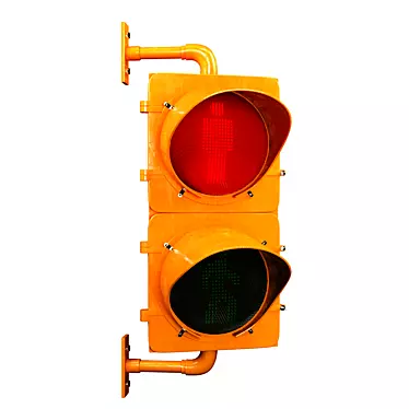 Pedestrian Traffic Light: Detailed & Textured 3D model image 1 