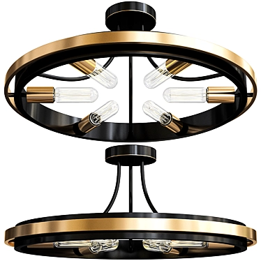 Sophisticated Lumion Maeve Ceiling Chandelier 3D model image 1 