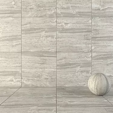 Flaviker Navona Grey Vein 120x120: Stunning Wall & Floor Tiles 3D model image 1 