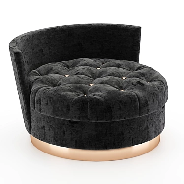 Luxurious Velvet Chaise: Elegant Comfort 3D model image 1 