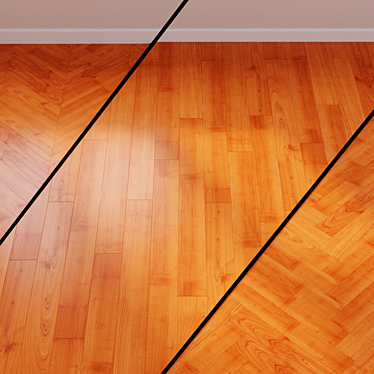 Dark Cherry Lacquered Laminate Flooring by Quick-Step 3D model image 1 