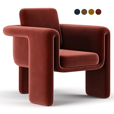 Floria: Elegant and Comfortable Chair 3D model image 1 