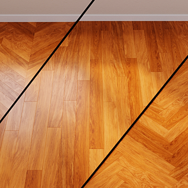 Elegant Dark Oak Laminate 3D model image 1 