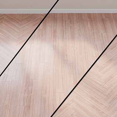 Gray Teak Laminate Flooring - Quick-Step Eligna U1163 3D model image 1 