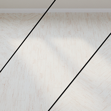 Quick-Step Pine White Laminate: Elegant and Versatile 3D model image 1 