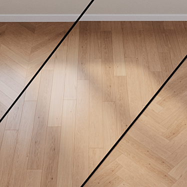 Quick-Step Natural Oak Laminate: Traditional Elegance 3D model image 1 