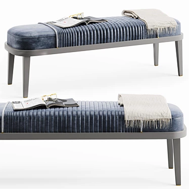 Elegant Marylin Bench - Stylish Seating Solution 3D model image 1 