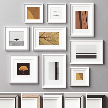 Multiframe Picture Frames Set 3D model image 1 