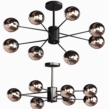 Elegant "Helicopter" Chandelier 3D model image 1 