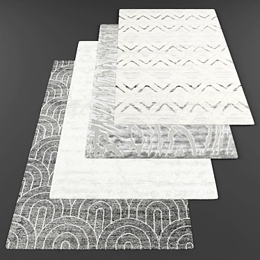 Modern Style Rug Set 3D model image 1 