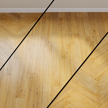 Natural Soft Oak Laminate 3D model image 1 