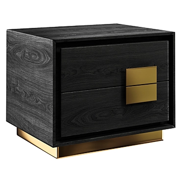 Elegant Modern Nightstand 3D model image 1 