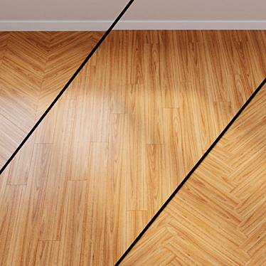 Superior Oak Laminate Flooring 3D model image 1 