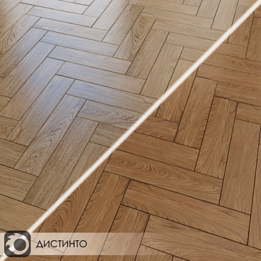 Distinto Brown Wood-Look Ceramic Tiles 3D model image 1 