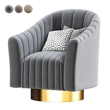 Garda Modern Armchair - Sleek and Stylish 3D model image 1 