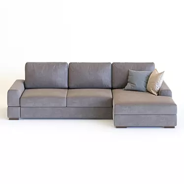 Modern Comfort: Polo Sofa 3D model image 1 