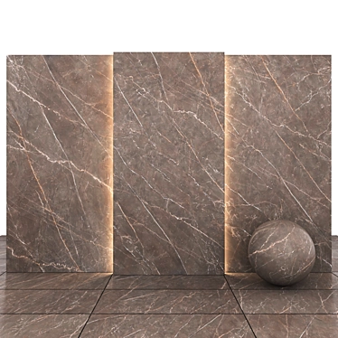 Bronze Amani Marble: Luxurious Texture for Versatile Designs 3D model image 1 