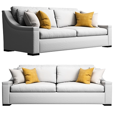 Wesley Hall Lowell: Contemporary Sofa 3D model image 1 