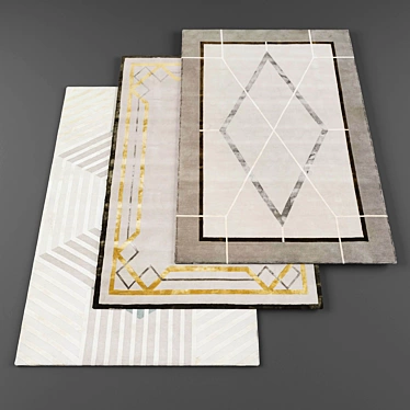 High-Res Rugs Set 3D model image 1 