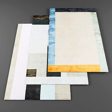 Contemporary High-Res Rugs 3D model image 1 