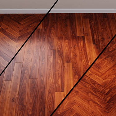 Quick-Step Perspective Oiled Walnut Laminate 3D model image 1 