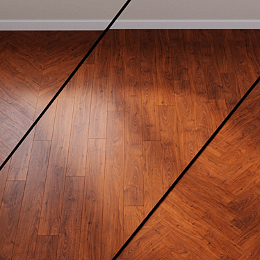 Rustic Oak Laminate Flooring 3D model image 1 