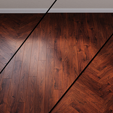 Quick-Step Rustic White Oak: Dark, Timeless 3D model image 1 