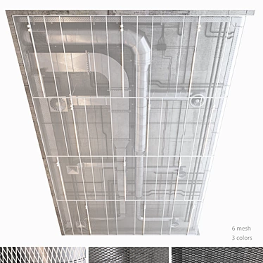 Modern Decorative Ceiling Set 3D model image 1 