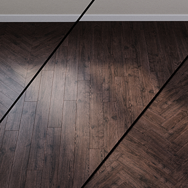 Rustic Oak Gray Laminate: Quick-Step Vogue 3D model image 1 