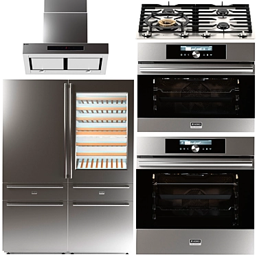 Asko 2: Complete Kitchen Appliance Set 3D model image 1 