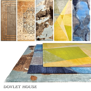 Luxurious Carpets Set - DOVLET HOUSE (5 Pcs) 3D model image 1 