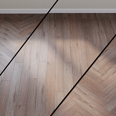Aged Gray Oak Parquet: Quick-Step Palazzo Collection 3D model image 1 