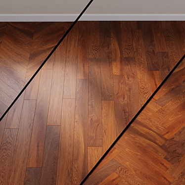 Quick-Step Palazzo Chocolate Oak Parquet 3D model image 1 