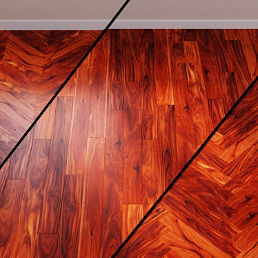 Natural African Acacia Wood Flooring 3D model image 1 