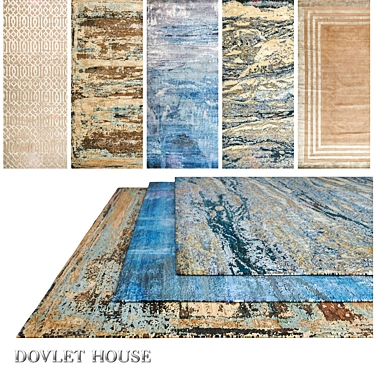 Luxury Dovlet House Carpets Set 3D model image 1 