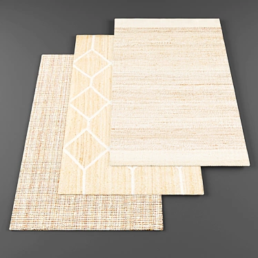 High Resolution Random Carpets (Set of 3) 3D model image 1 