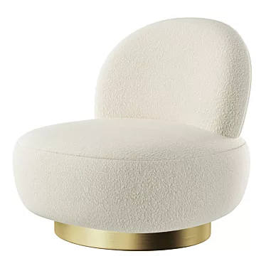 Clement Swivel Chair: Elegant & Functional 3D model image 1 