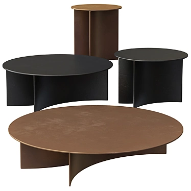 Sleek Pierre Coffee Tables: Flou's Stylish Italian Designs 3D model image 1 