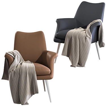 Modern Finley Chair: Stylish Comfort in Your Space 3D model image 1 
