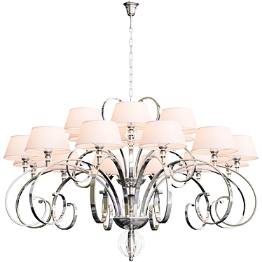 Luxury Crystal Chandelier 3D model image 1 