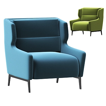 ComfortMax Fabric Armchair 3D model image 1 