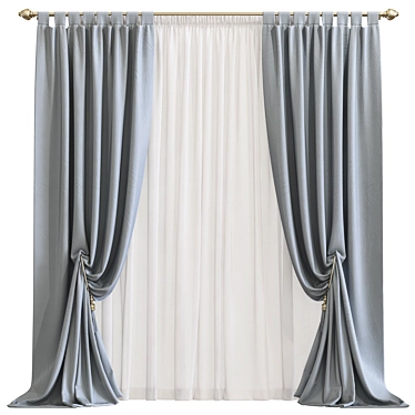 Curtain 810: Perfectly Crafted Design 3D model image 1 