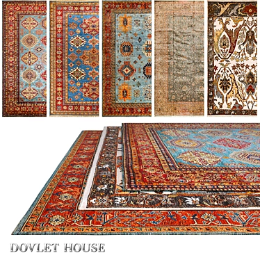 Luxury Carpets Set - DOVLET HOUSE 3D model image 1 