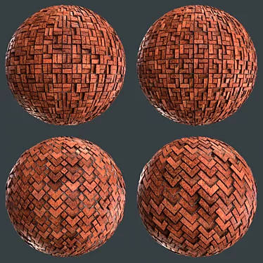 Seamless Brick PBR Materials 3D model image 1 