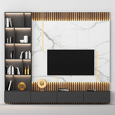 Modern TV Stand 036: Easy-to-Use Visualizations 3D model image 1 