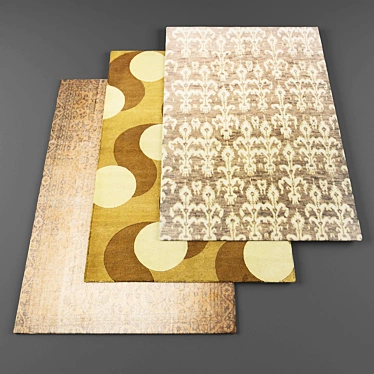 Modern High-Quality Rugs Set 3D model image 1 